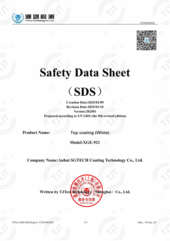 Top Coating (White) MSDS