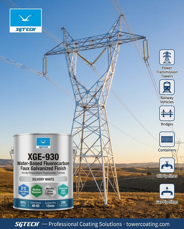 XGE-930 Water-Based Fluorocarbon Faux-Galvanized Finish