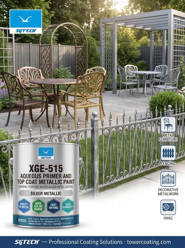 Water-Based Primer & Topcoat Metallic Paint