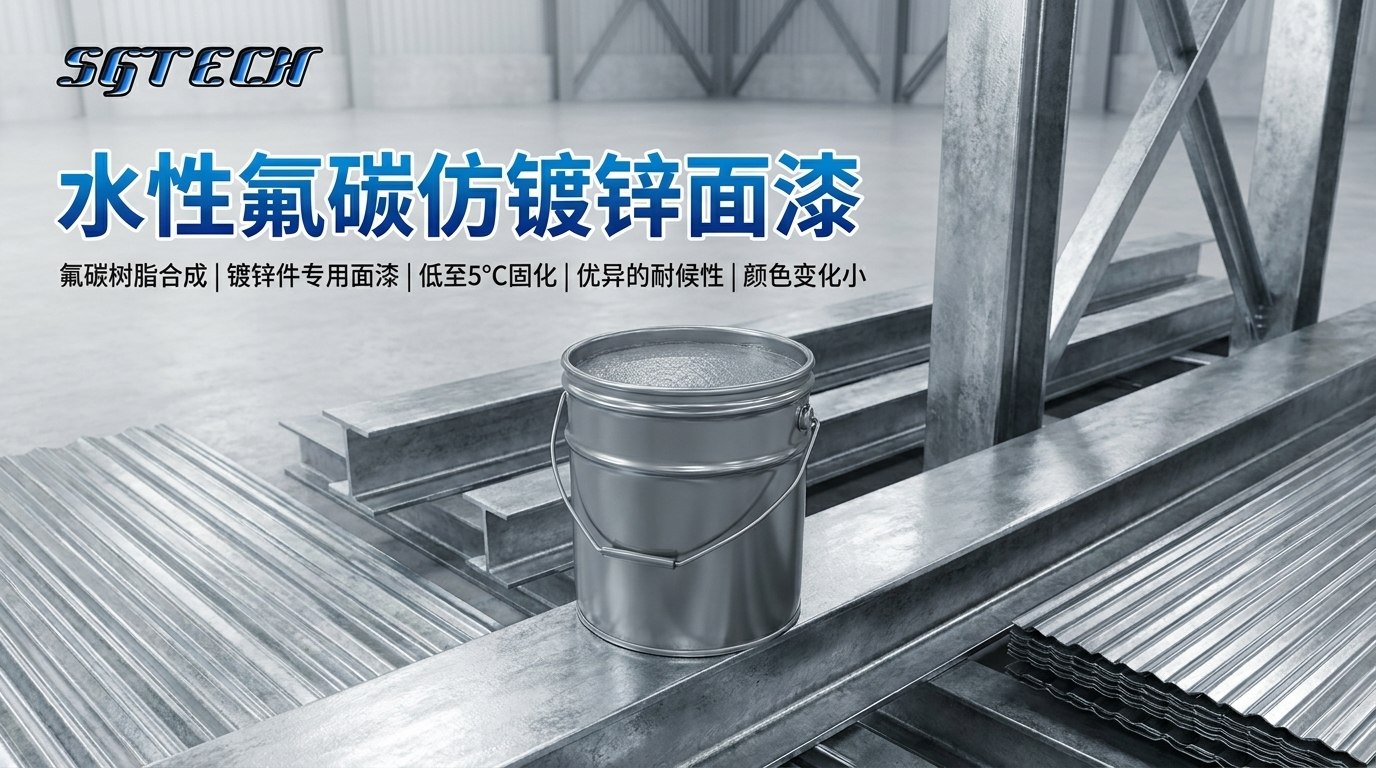 水性氟碳仿镀锌面漆(银白色)