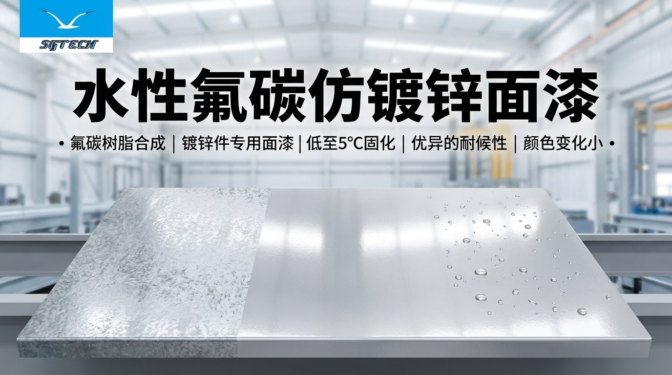 水性氟碳仿镀锌面漆(银白色)